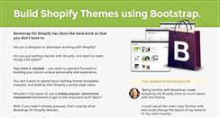 Desktop Screenshot of bootstrapforshopify.com